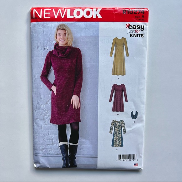 Lot of 3 Sewing Patterns NEW LOOK : R10097 R10274 R10286 Just for Knits Easy - Picture 7 of 10